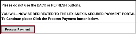 Process Payment button