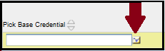 Pick Base Credential field