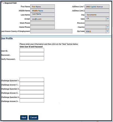 Existing Educator Create User ID