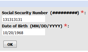 profile-1a CTC Online filled in login form