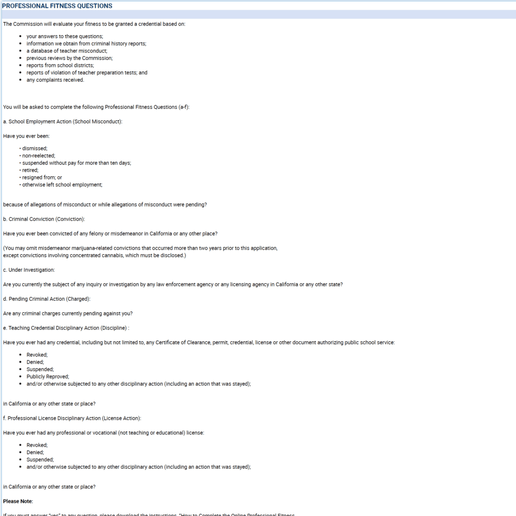 Professional Fitness Questions