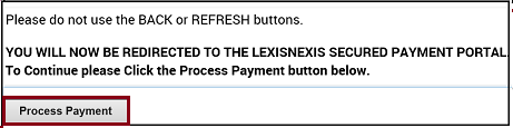 Process Payment Button