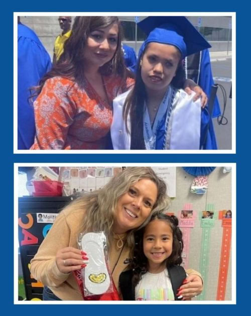 Leticia Ceja, top, and Jenny Becerra, bottom, were both awarded a Local Solutions grant from the Commission to help with the cost of education required to become a special education teacher.